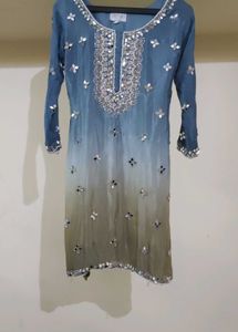 Embellished Kurta &amp; Sharara Set