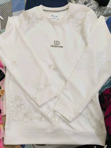 White Floral Sweatshirt