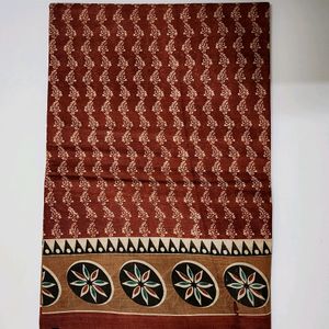 🆕️ Brown Cotton Saree