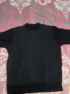 Men's Mock Neck Textured Knit Top