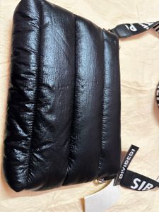 Black Puffer Crossbody Bag