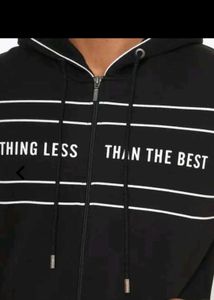 Lee Cooper Men's Black Zip-Up Hoodie