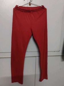 Red Casual Track Pants