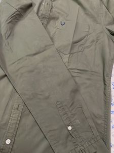 Allen Solly Men's Olive Green Shirt