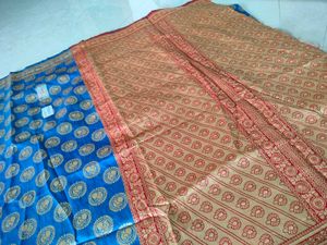 Price Drop ✨✨Elegant Printed Saree 💙♥️