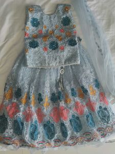 Embellished Ethnic Blue Lehenga Choli