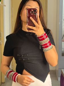 Stylish Black Crop Top