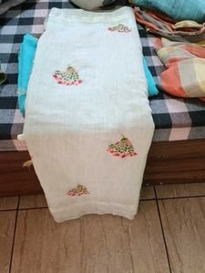 Embroidered saari