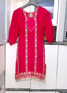 Vibrant pink Embellished Salwar Pants
