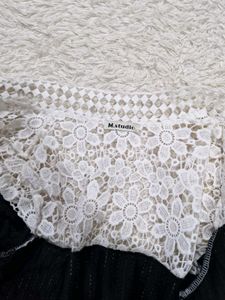 Elegant Black &amp; White Cardigan Jacket