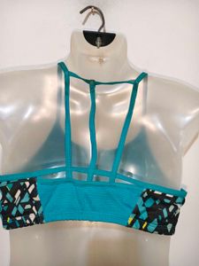 Trendy Geometric Print Sports Bra