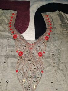 Elegant Embroidered Kurta Set