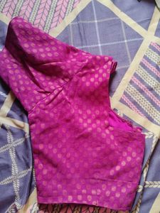 Purple Brocade Blouse