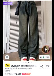 Vintage Wash straight Jeans