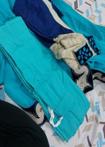 Designer Saree With Stitched Blouse