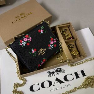 Coach Signature Wallet with Charms Set of 3 wd box