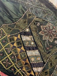 Green Embellished Dupatta