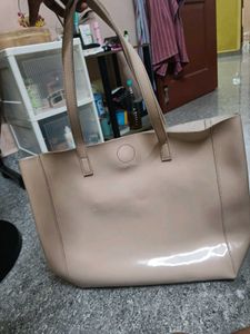 Beige Tote Bag