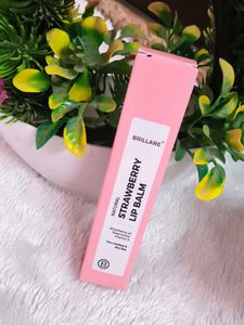 Brillare Strawberry Lip Balm is a natural, vegan l