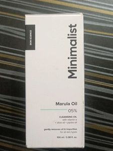 Sealed Minimalist Marula Oil Cleansing Oi