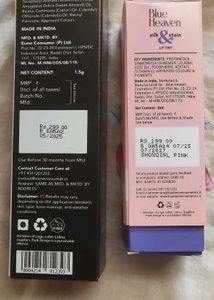 New Blue Heaven Hyper Black Kajal &amp; Lip Tint Combo