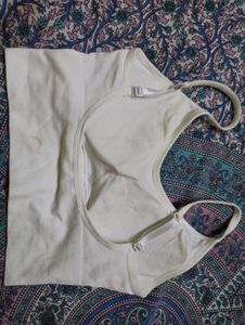 Comfy White Bralette Top