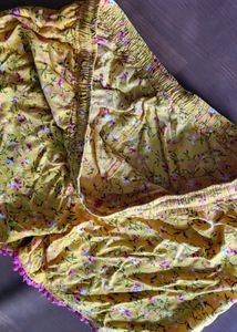 Cute Yellow Floral Shorts