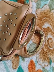 Beige Handbag
