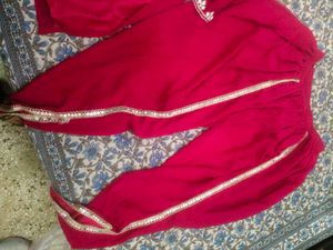 Majenta party wear dhoti suit set in xl size