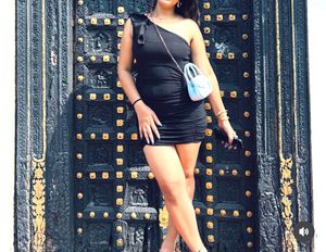 One-Shoulder Ruched Mini Dress🥹
