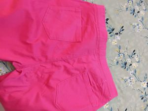 Pink Stretchable Pants