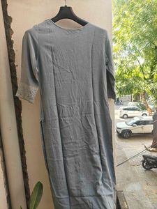 Elegant blue 💙 Kurta with Intricate Embroidery