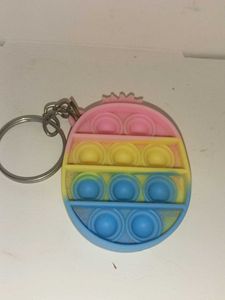 Rainbow Pop It Keychain Fidget Toy