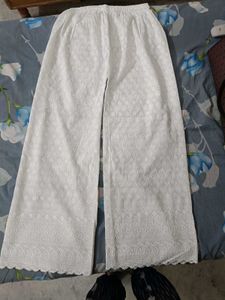 Beautiful thread work kurta with white plazo