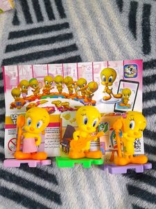 Cute Tweety Bird Figurines Set