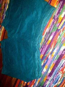 Teal Drawstring Gym Shorts