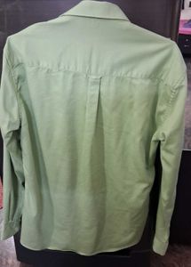 Men's Light Green Button-Down Shirt