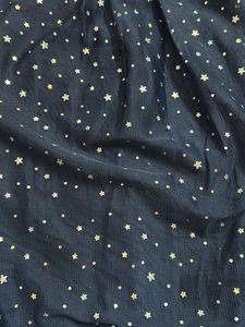 Sparkly Star Navy Dress in Net fabric