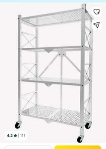 Foldable Rolling Kitchen Cart