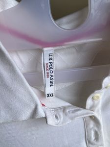 White Polo Neck T-shirt