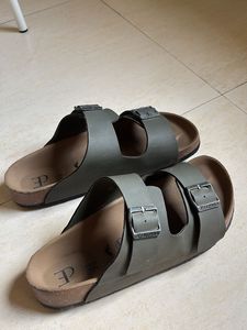 Stylish Olive Green Slides Berkinstock