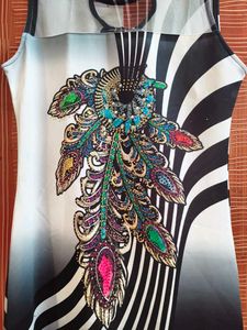 Patterned Bodycon Mini Dress