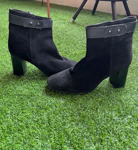 Black Suede Ankle Boots