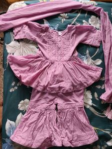 Beautiful Lilac Kurta Set with Dupatta