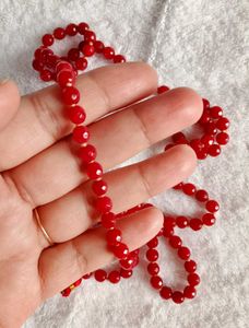 Diamond Cut Real Ruby Mala, 108 beads