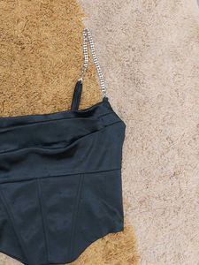 Sparkly Strap Corset Top