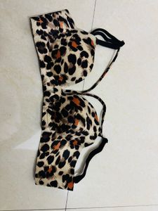 Leopard Print Bra