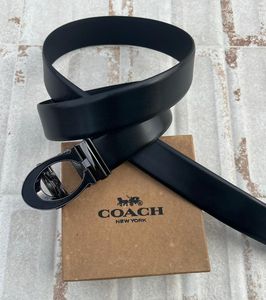 Coach New York Black Leather Belt
