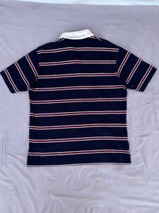 Men's Striped Rugby Polo Shirt