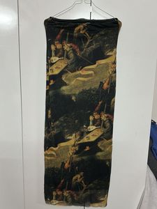 Artistic Print Maxi Dress